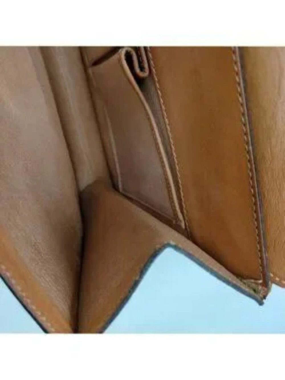 Authentic Celine Vintage Macadam Brown Monogram Leather Flap Top Handle Bag - Picture 11 of 16